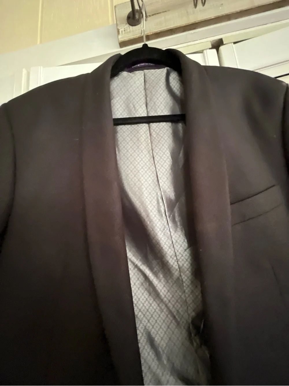 Men's Black Shawl Collar Blazer